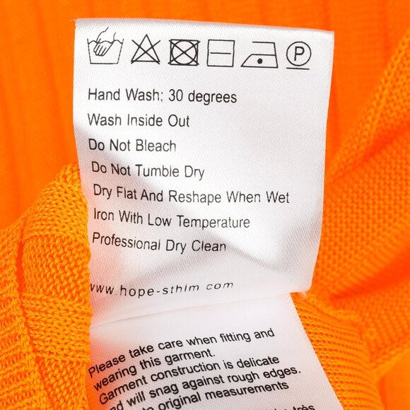 Hope Shape Orange Ribbed Turtleneck Sweater - Picture 9 of 11